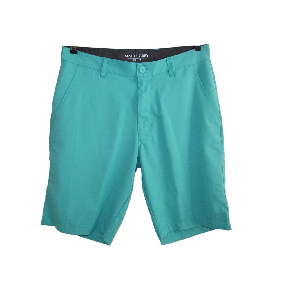 Matte Grey Mens Golf Shorts Size 32